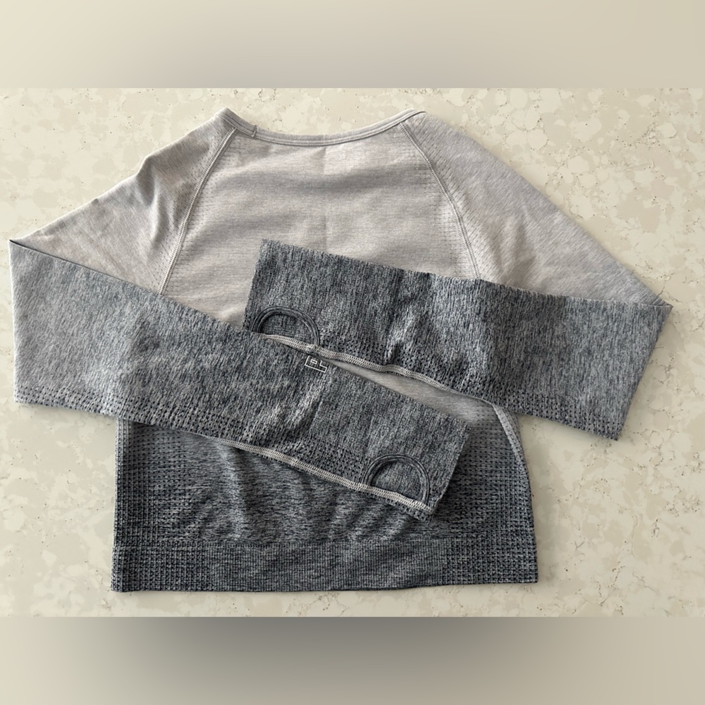 PINK Victoria's Secret Heather Gray Long Sleeve Top